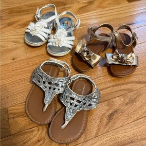 Three size 5 girls sandals